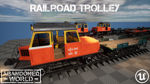 Railroad Trolley for UE4