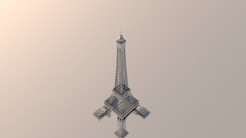 3D Torre eiffel France