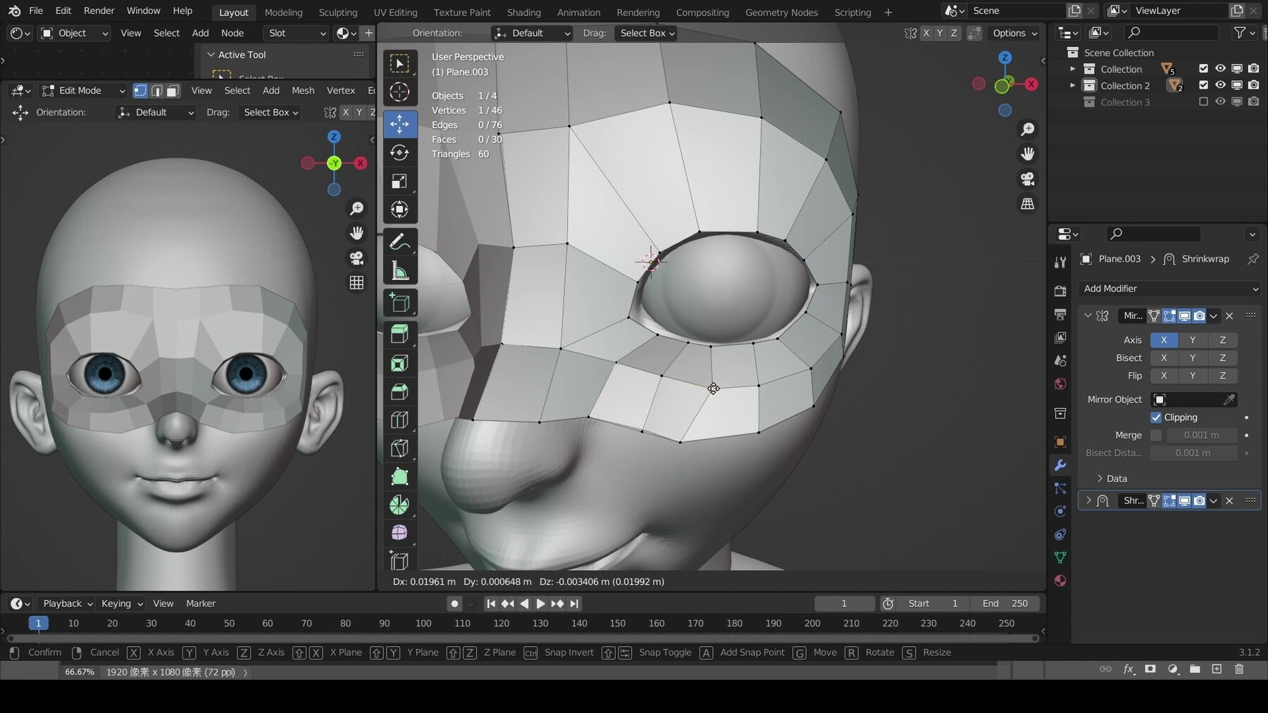 ArtStation - Making KOF 3D Characters Process in Blender -Athena ...