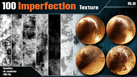 100 Imperfection Texture - Vol.06( 4K In PNG )