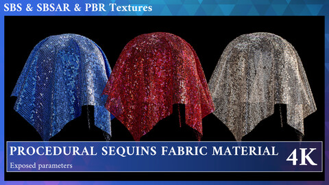 PROCEDURAL SEQUINS FABRIC MATERIAL