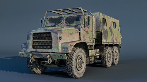 USS Army MTVR Medium Tactical Vehicle Low-poly 3D model