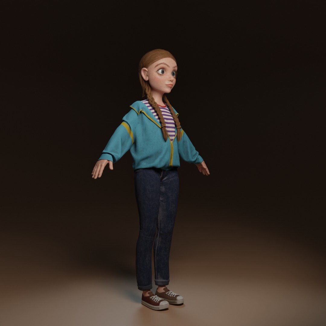ArtStation - Stylized Low Poly 3D Character Max | Game Assets