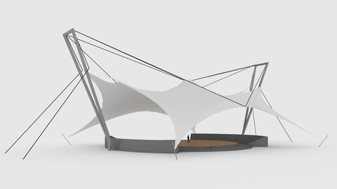 3D Model Membrane Tensile 4