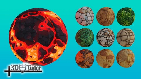 Free Stylized PBR Material Pack for 3D Environments