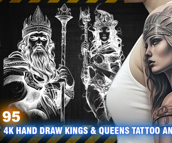 King Queen Tattoo Vector Images (over 730)