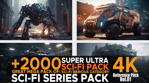 +2000 SCI-FI Super Ultra Pack((SCI-FI Various Category)Sci-Fi Pack Series) Vol.01