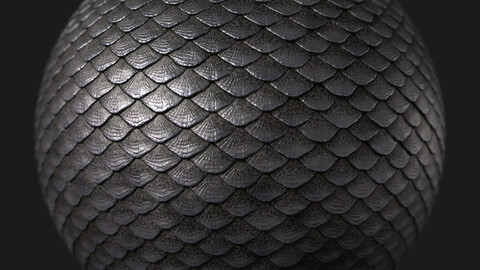 Fish Scales PBR Pocedural Material 001