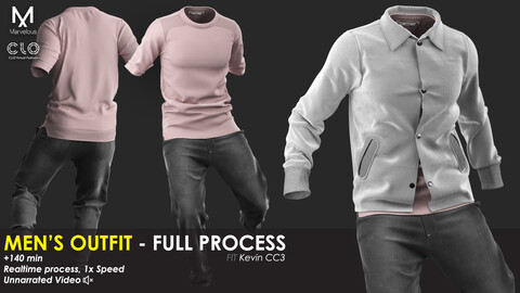 Men's Outfit - Full Process + Project Files