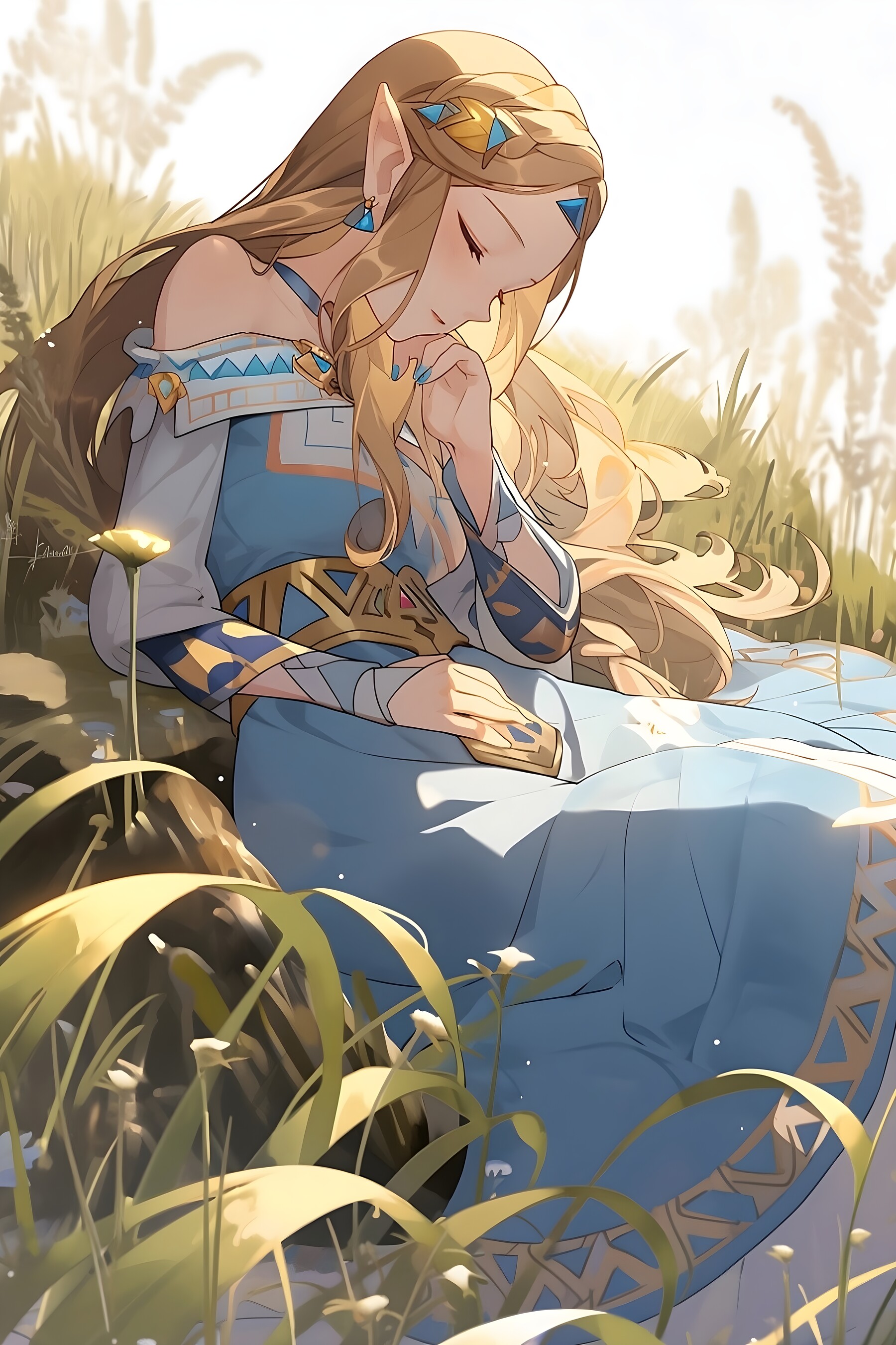 ArtStation - SERENITY IN HYRULE: Princess Zelda's Tranquil Repose ...