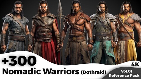 +300 Nomadic Warriors (Dothraki Male) Concept (4K)