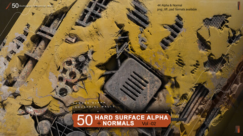 Hard-Surface Alphas (Damaged wall ) Vol.2