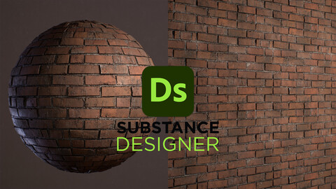 Industrial Brick Wall Material - 100% Substance Designer