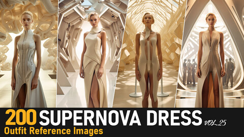 Supernova Dress VOL.25|4K Reference Images