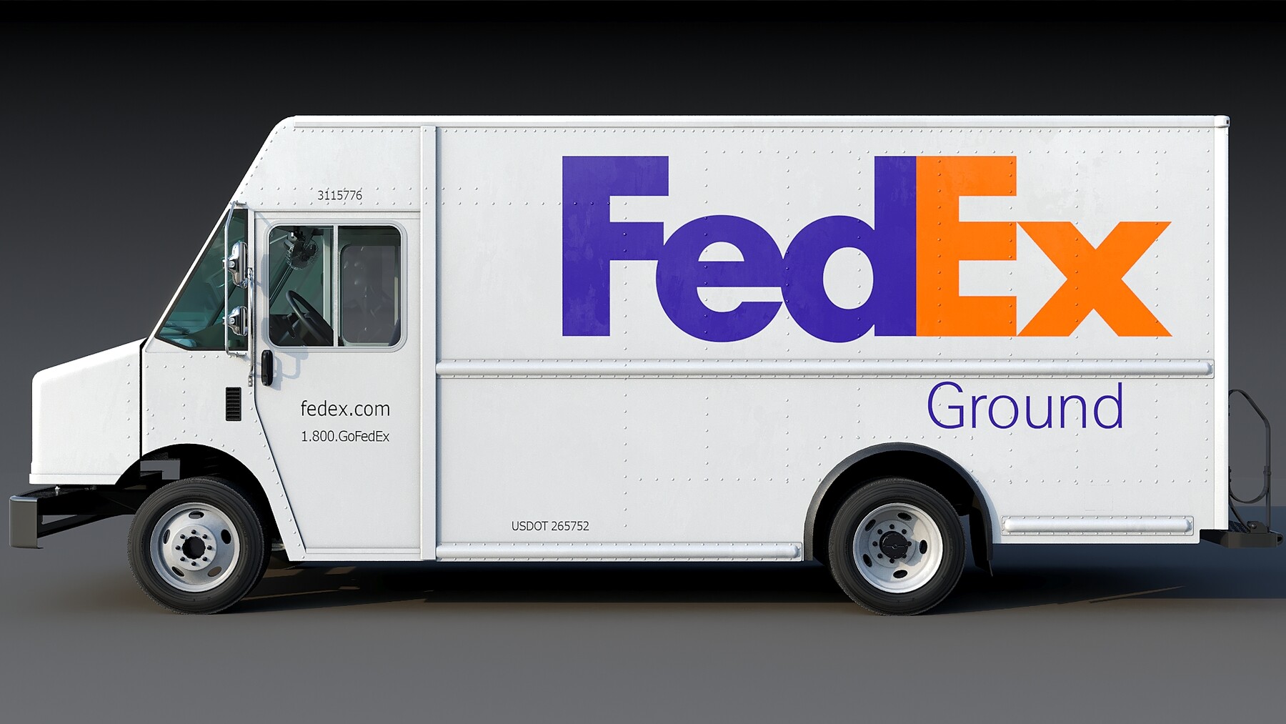 ArtStation - Ford F-59 Step Van FedEX | Game Assets