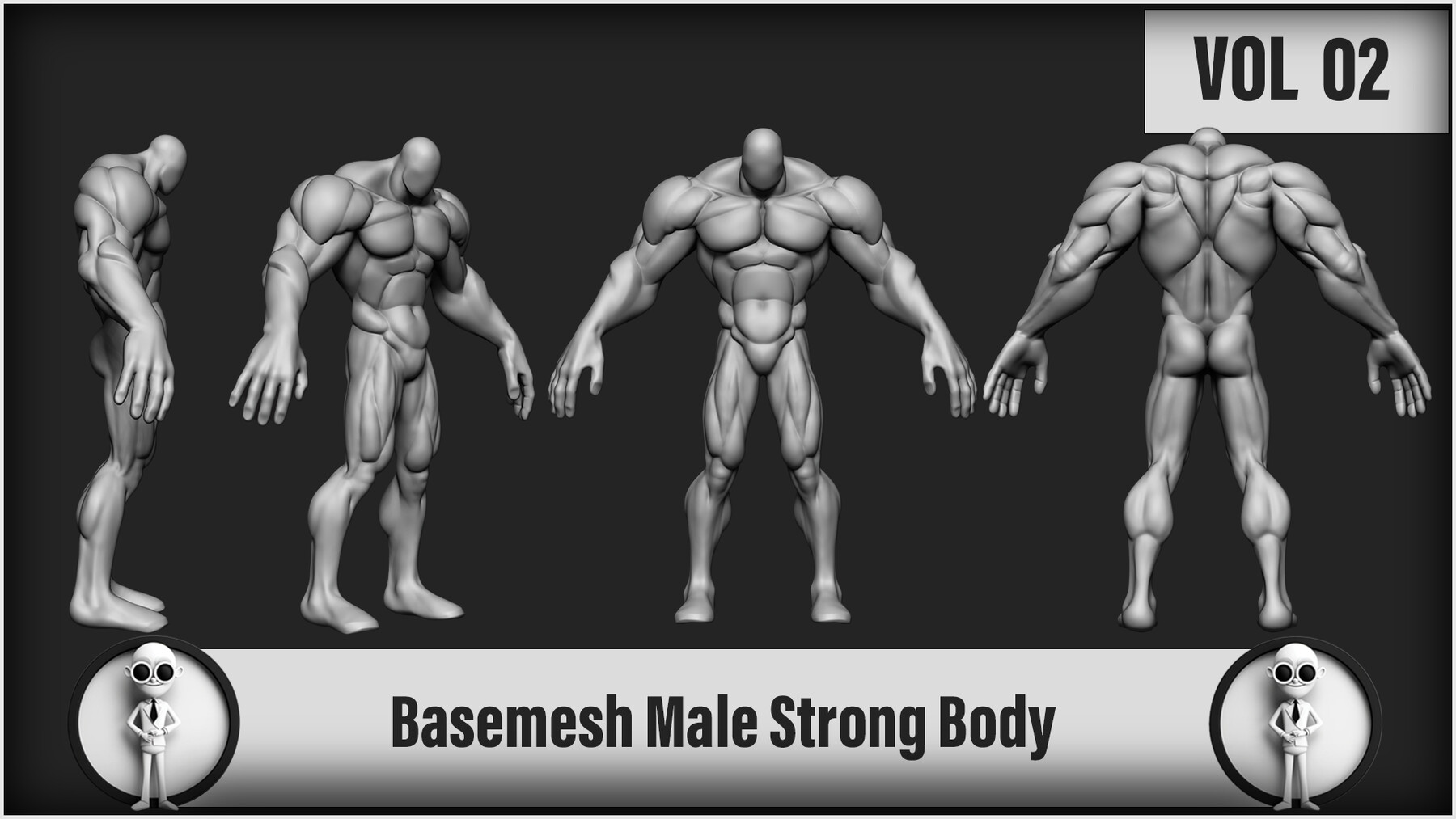 Strong Male Body Base Mesh 