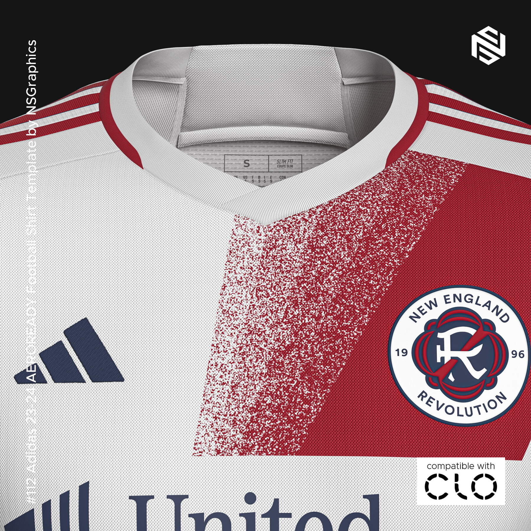 ArtStation - Adidas 23-24 AEROREADY LS Football Shirt Template for CLO 3D &  Marvelous Designer