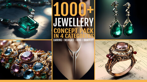 1000+ Jewellery Design Concept pack in 4 Categories