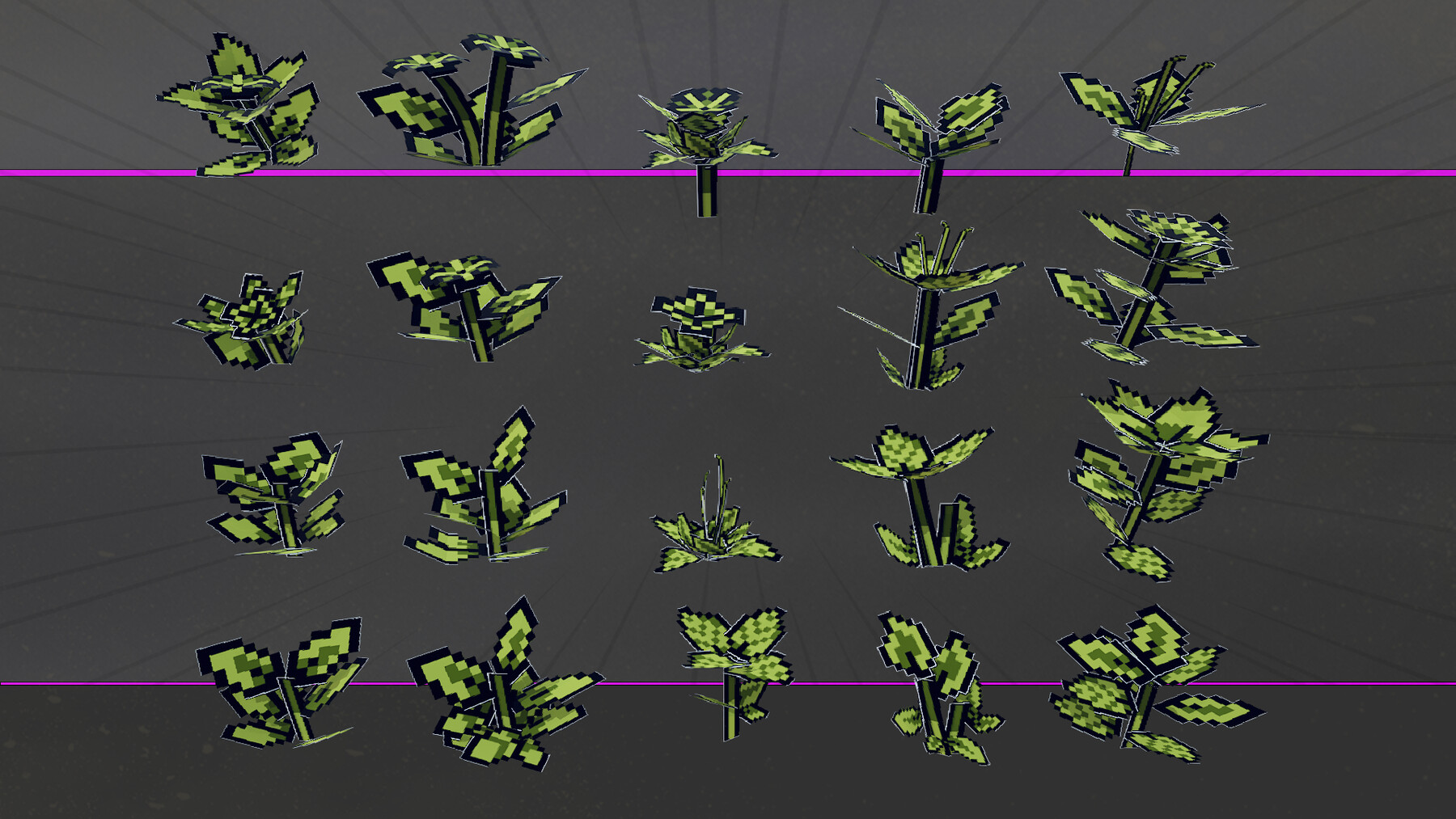 ArtStation - Stylized Pixel Flowers | Game Assets