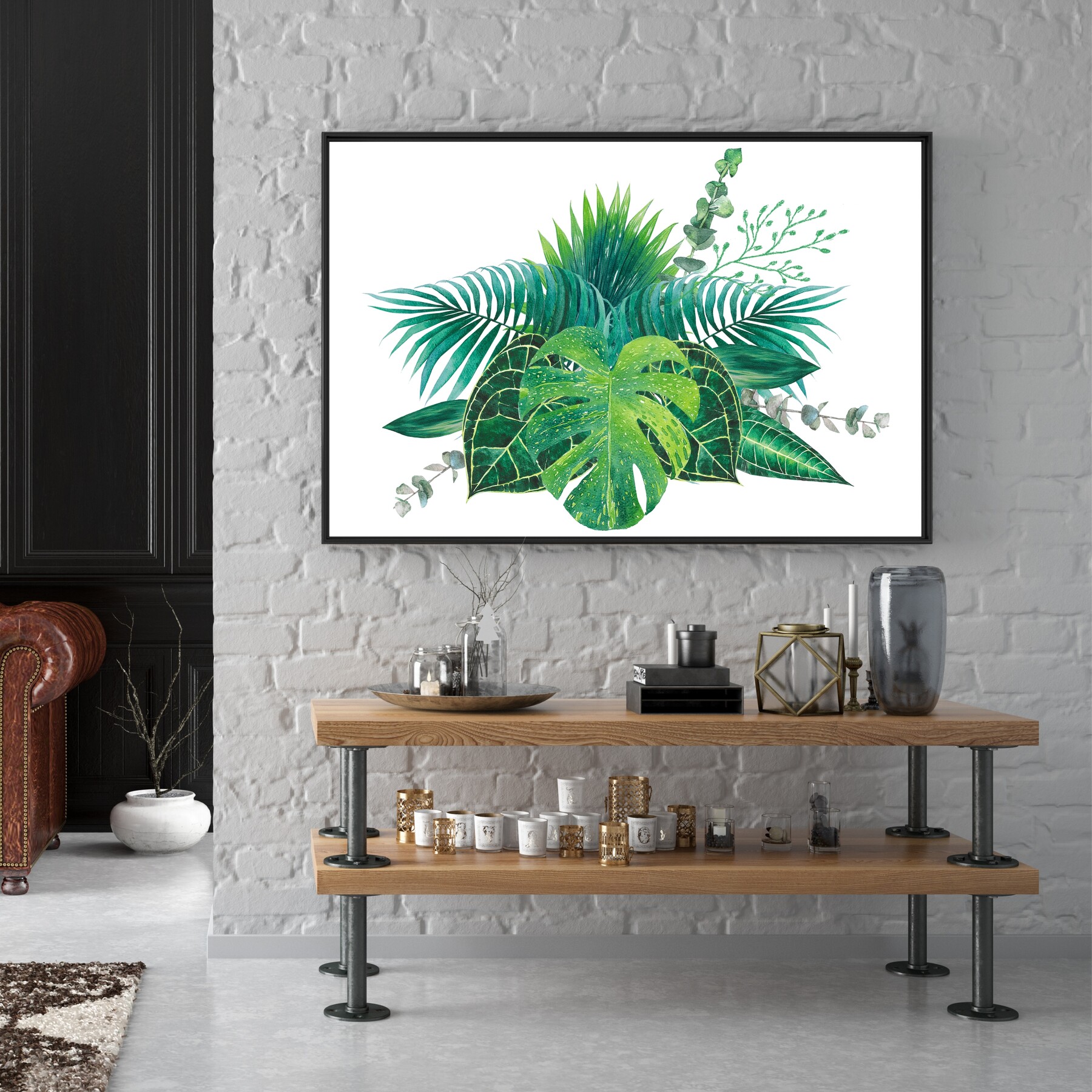 ArtStation - Tropical Leaf Art, Botanical Print, Tropical Leaf Wall Art ...