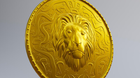 Lion Coin Pendant