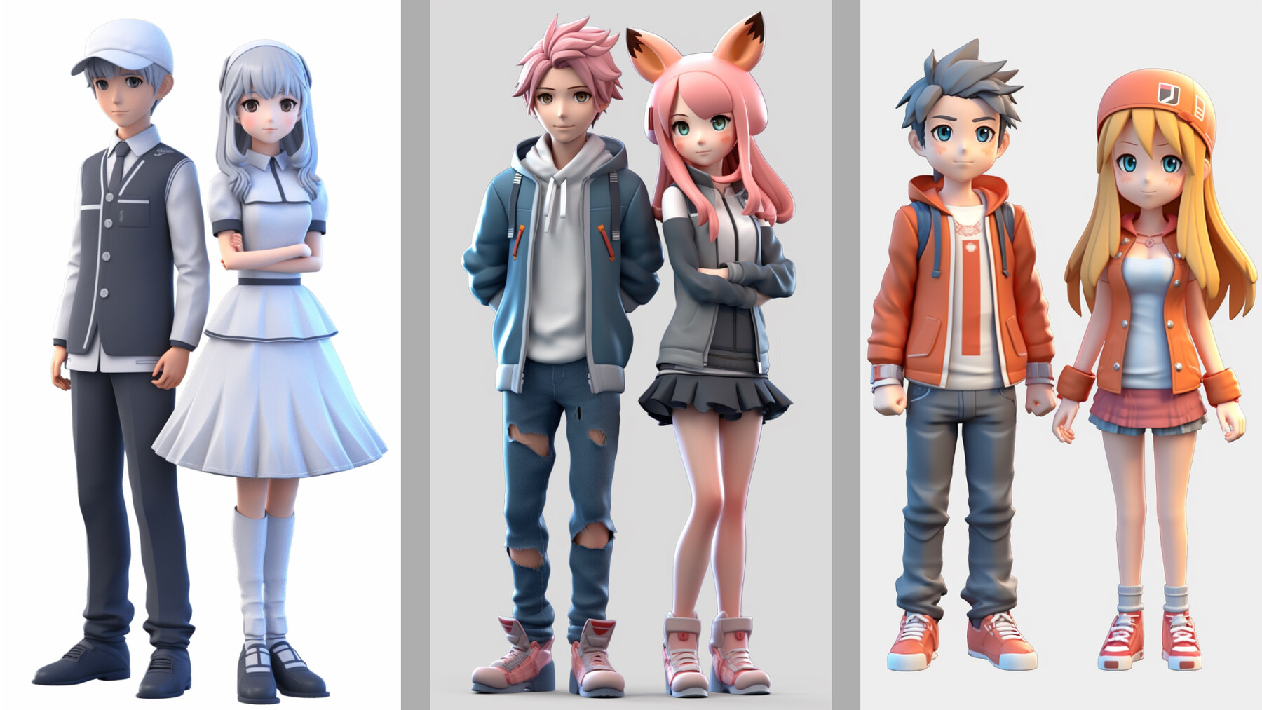 ArtStation - 3D Anime school character generator