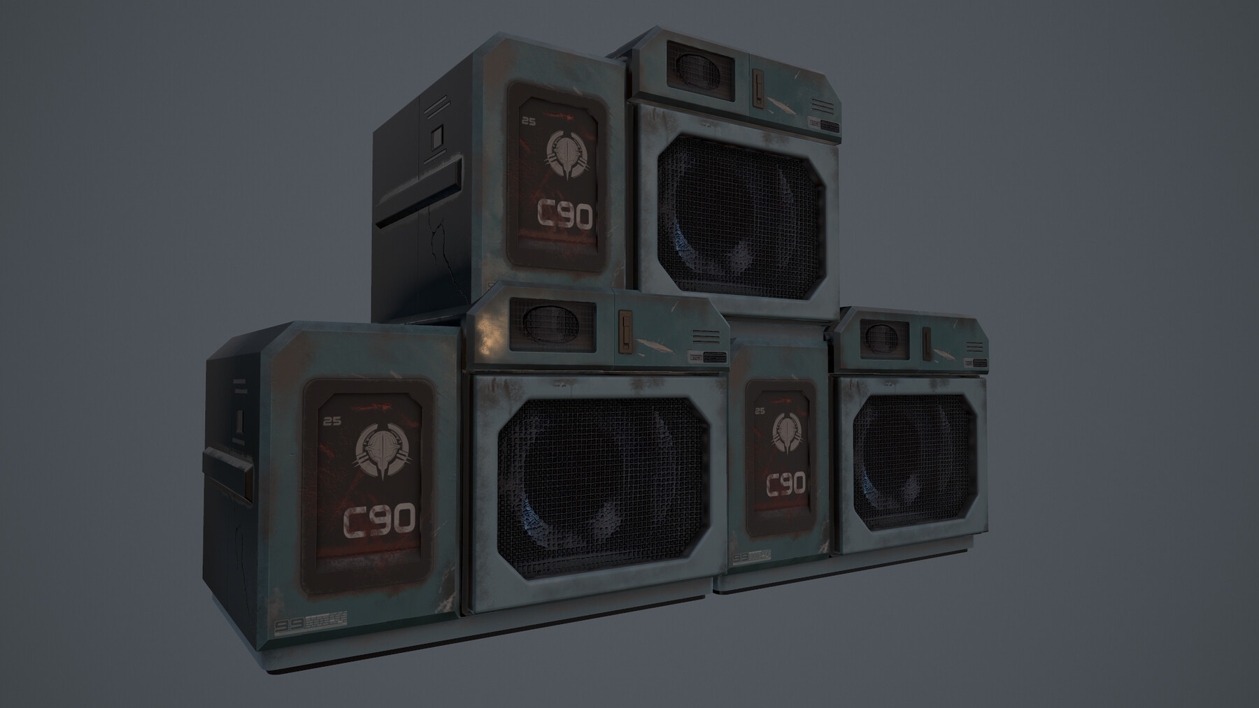 ArtStation - Cyberpunk Generator Part | Game Assets