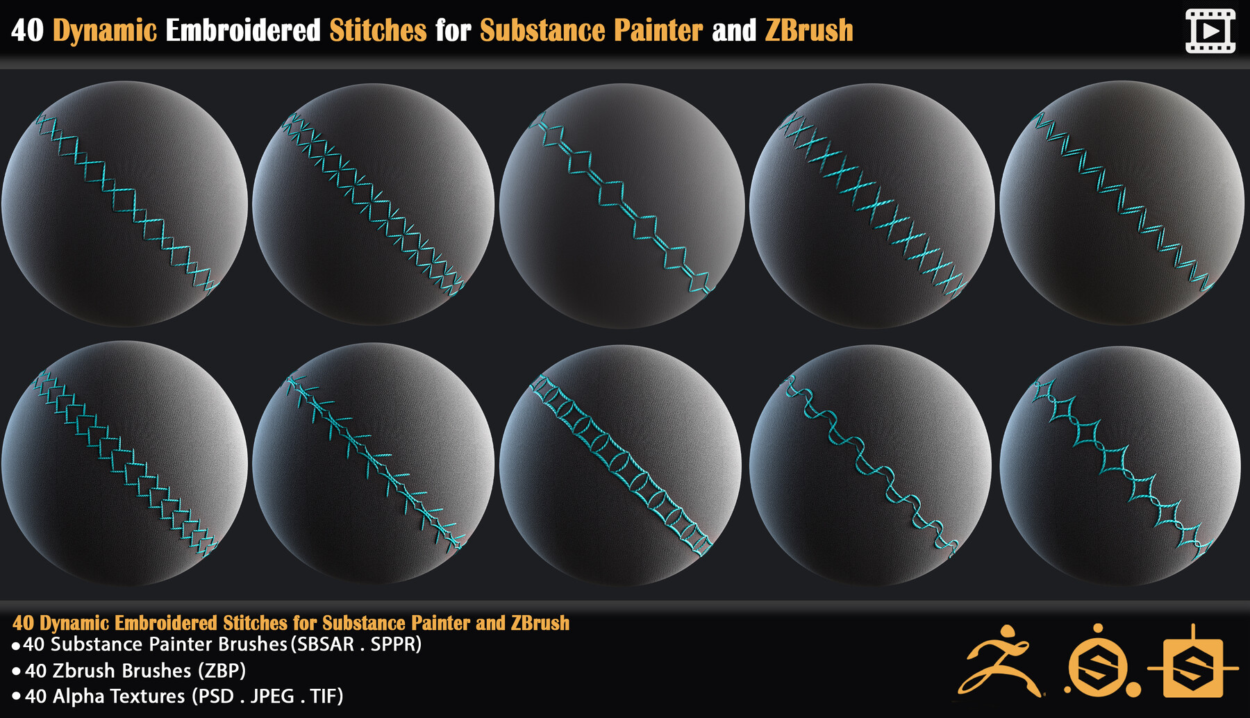 substance painter zbrush stitches
