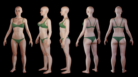 HIGH POLY Female Basemesh for Production