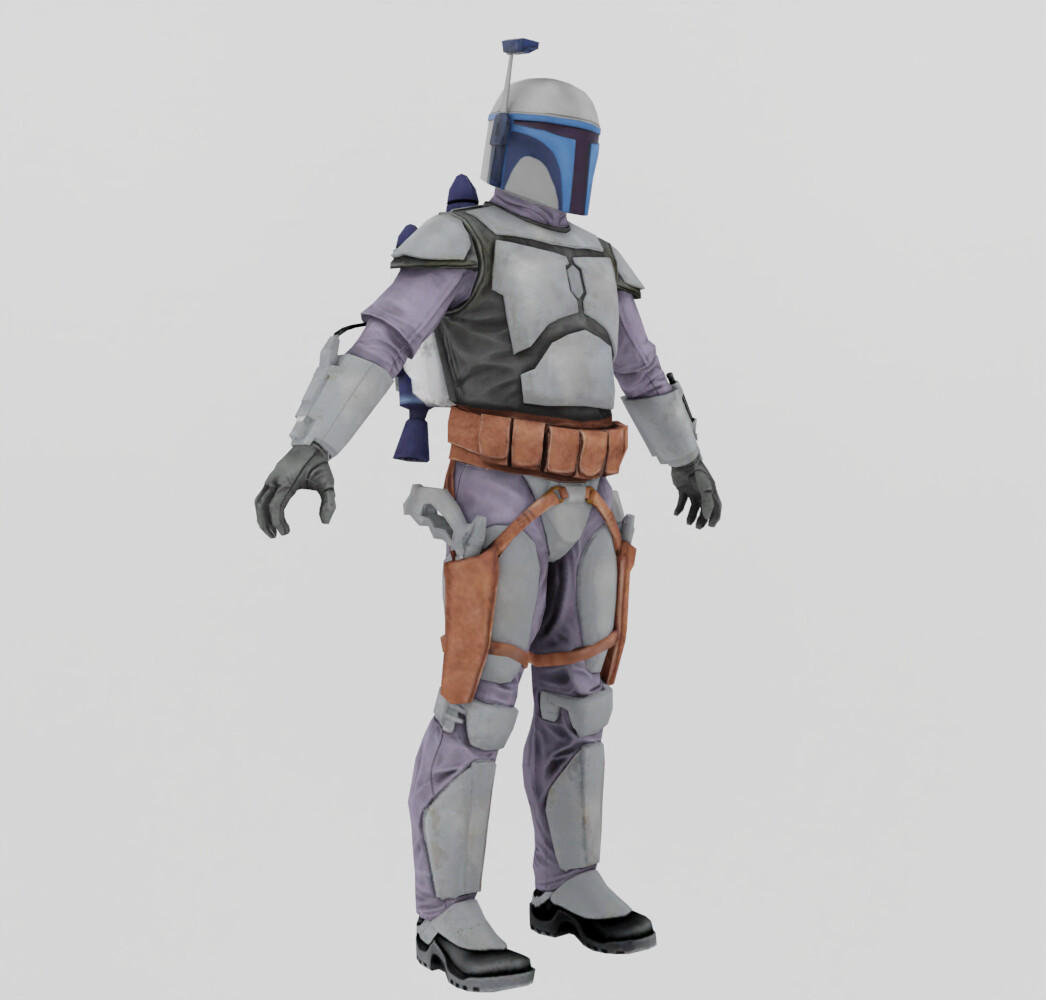 ArtStation - Jango Fett Textured Lowpoly | Resources