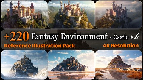 220 Fantasy Environment - Castle Reference Pack | 4K | v.6