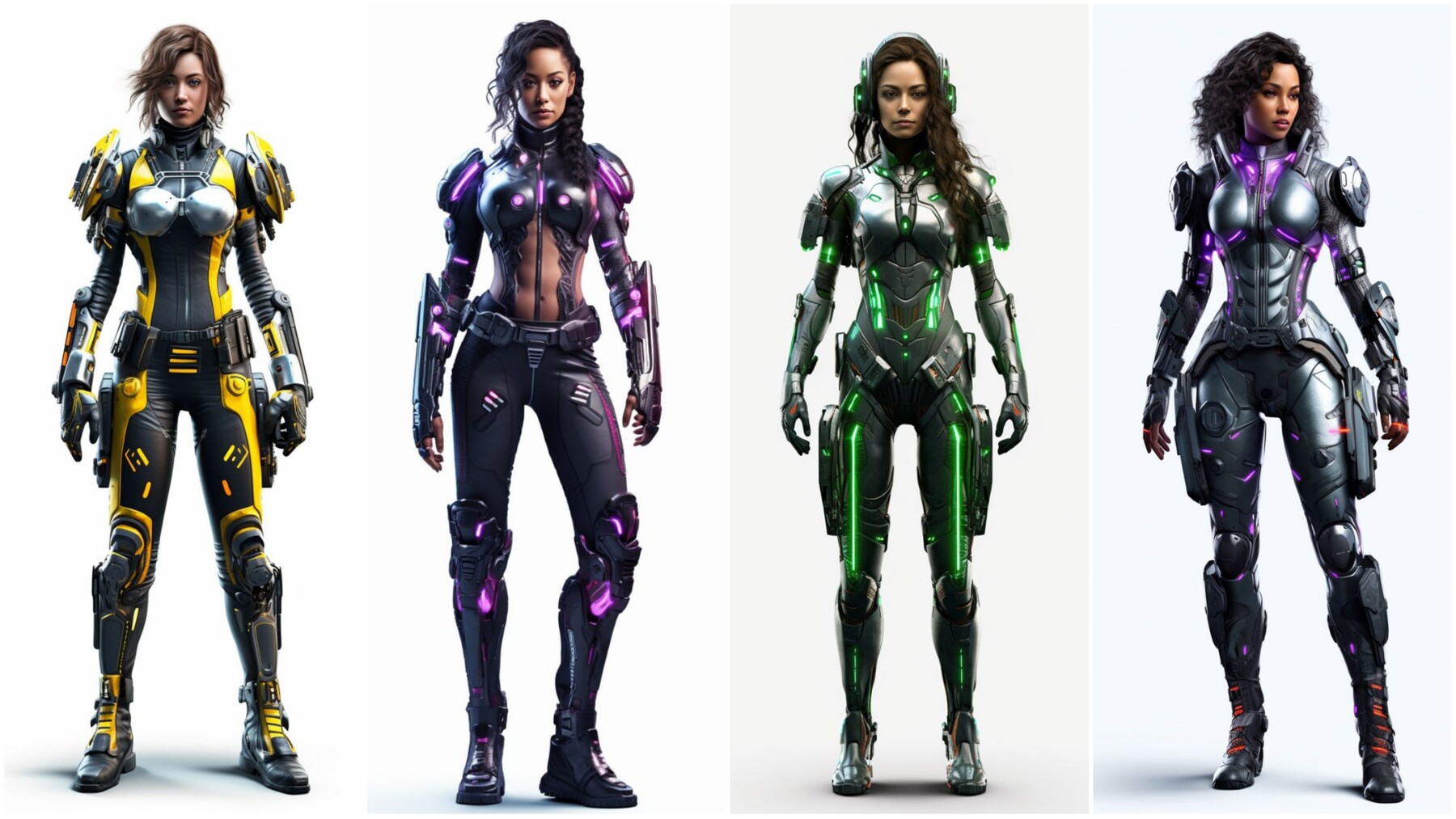 ArtStation - +300 Sci-fi Female Costume Concept (4k)