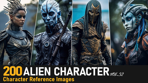 Alien Character VOL.52|4K Reference Images