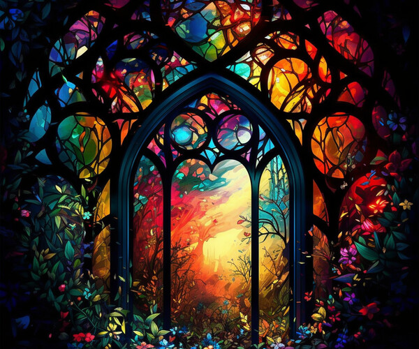 ArtStation - Fantasy Stained Glass v14 | Artworks