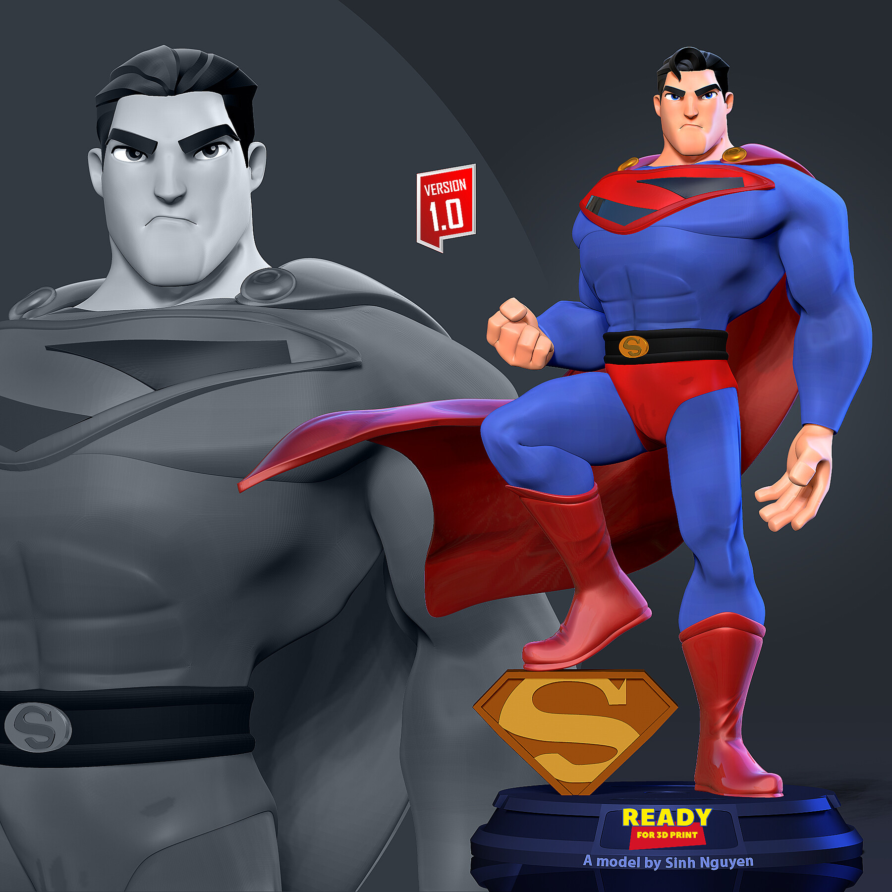 Artstation Superman Stylized Resources