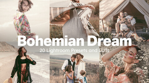 20 Bohemian Dream LUTs & Lightroom Presets