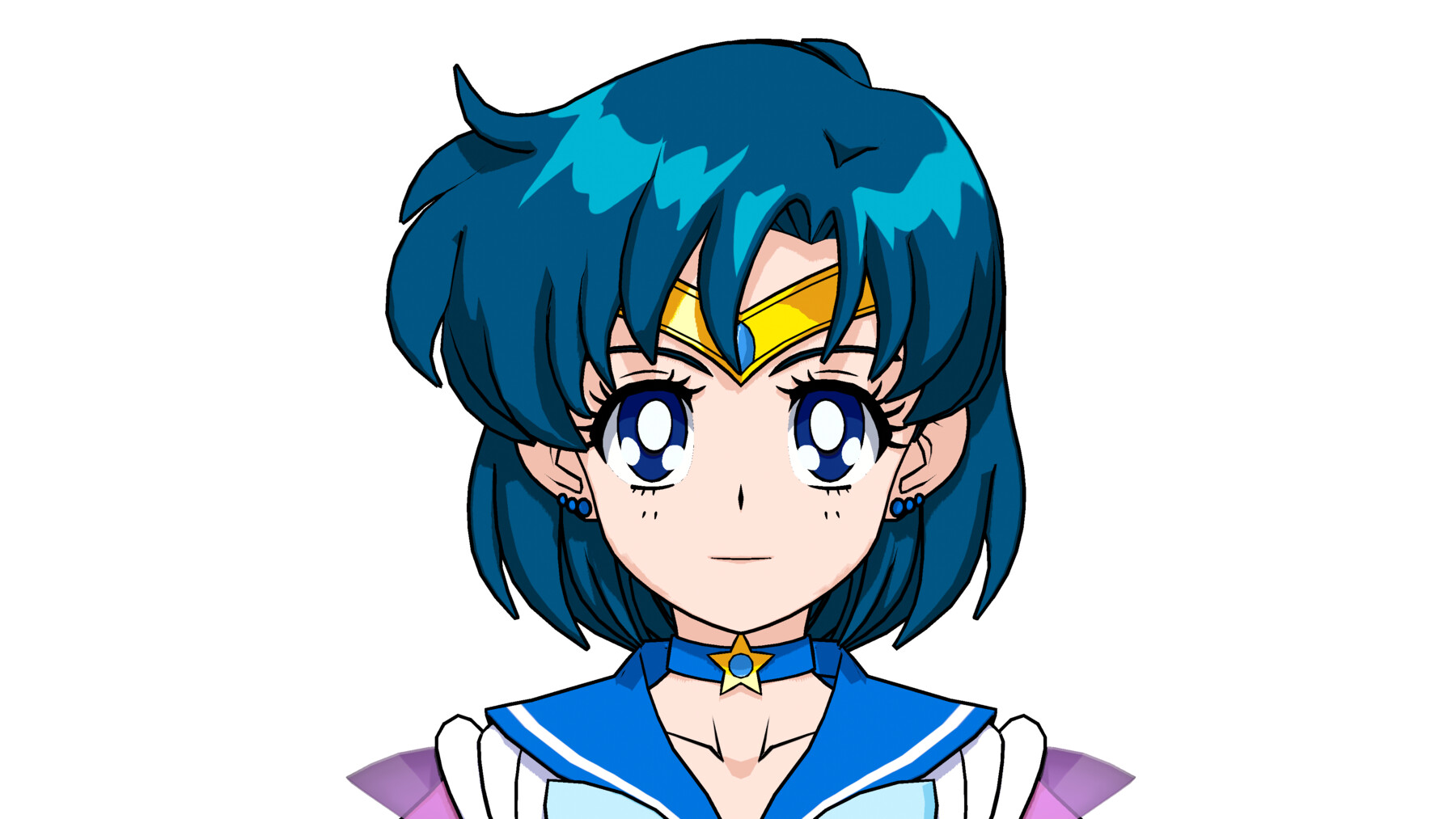 Sailor deals Moon Sailor Mercury 3D Watercolor Art $325