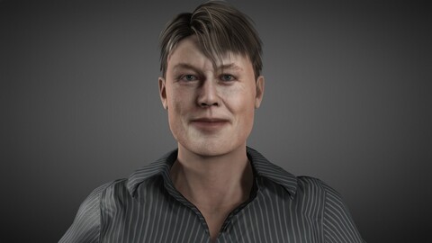 Elon Musk   Character - Rigged and Blendshapes