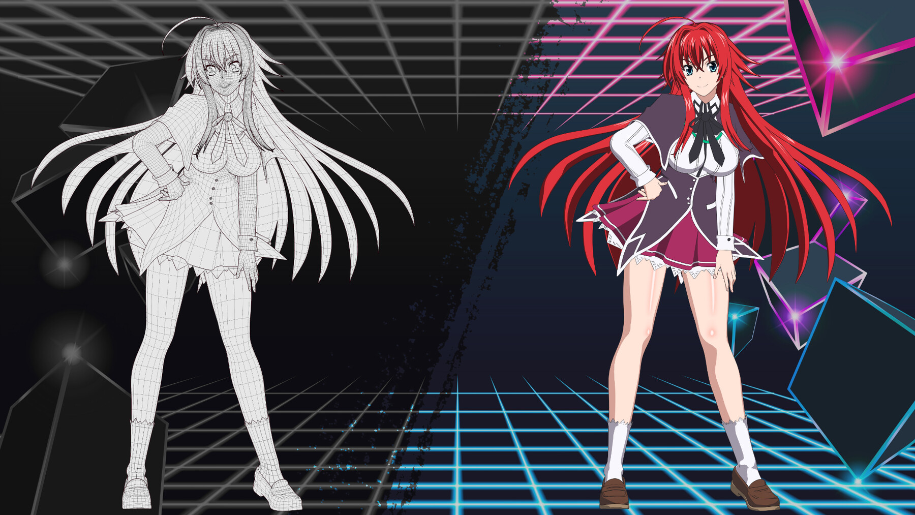 ArtStation - Rias Gremory! - Anime - Highschool DXD !