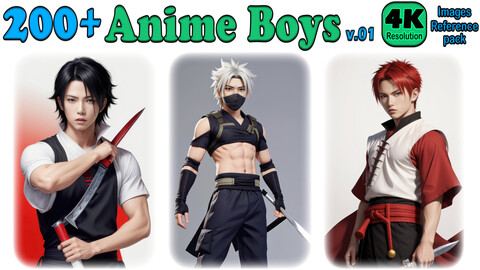 200+ Anime Boys Images Reference Pack - 4K Resolution - V.01