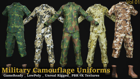 Military Camouflage Uniforms Vol 01