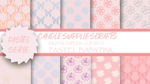 Digital Scrapbooking Paper Pink Damask Paper Digital Backgrounds