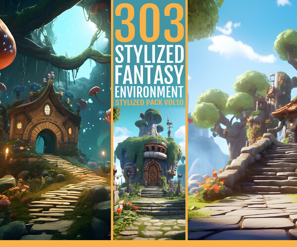 ArtStation - 303 Stylized Fantasy Environment References | Artworks