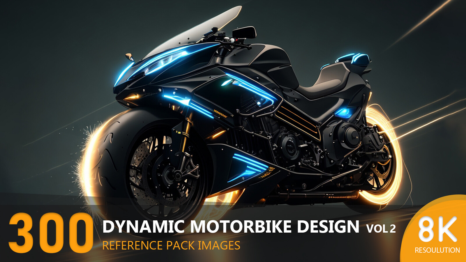 ArtStation - Dynamic Motorbike Design vol 2-8K|Reference pack | Artworks