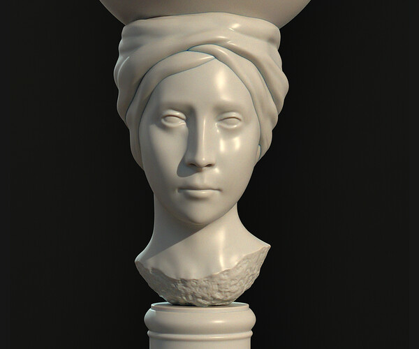 Artstation - Head Statue 