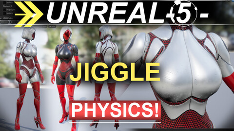 Unreal-5 Jiggle Physics (DEMO-Character)