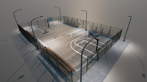 Basketball court [full pack] For Unity3D and UnrealEngine.