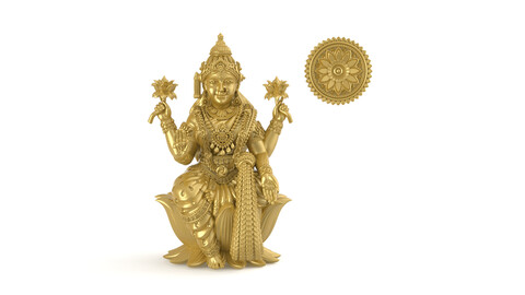 Lakshmi mata 3D-print model-1