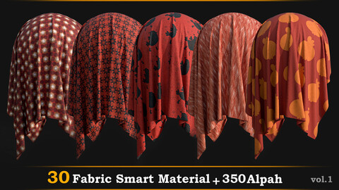 30 Fabric Smart Material +350 Cute Alpha Vol.1