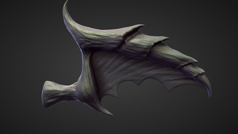 WING40 high poly sculpt